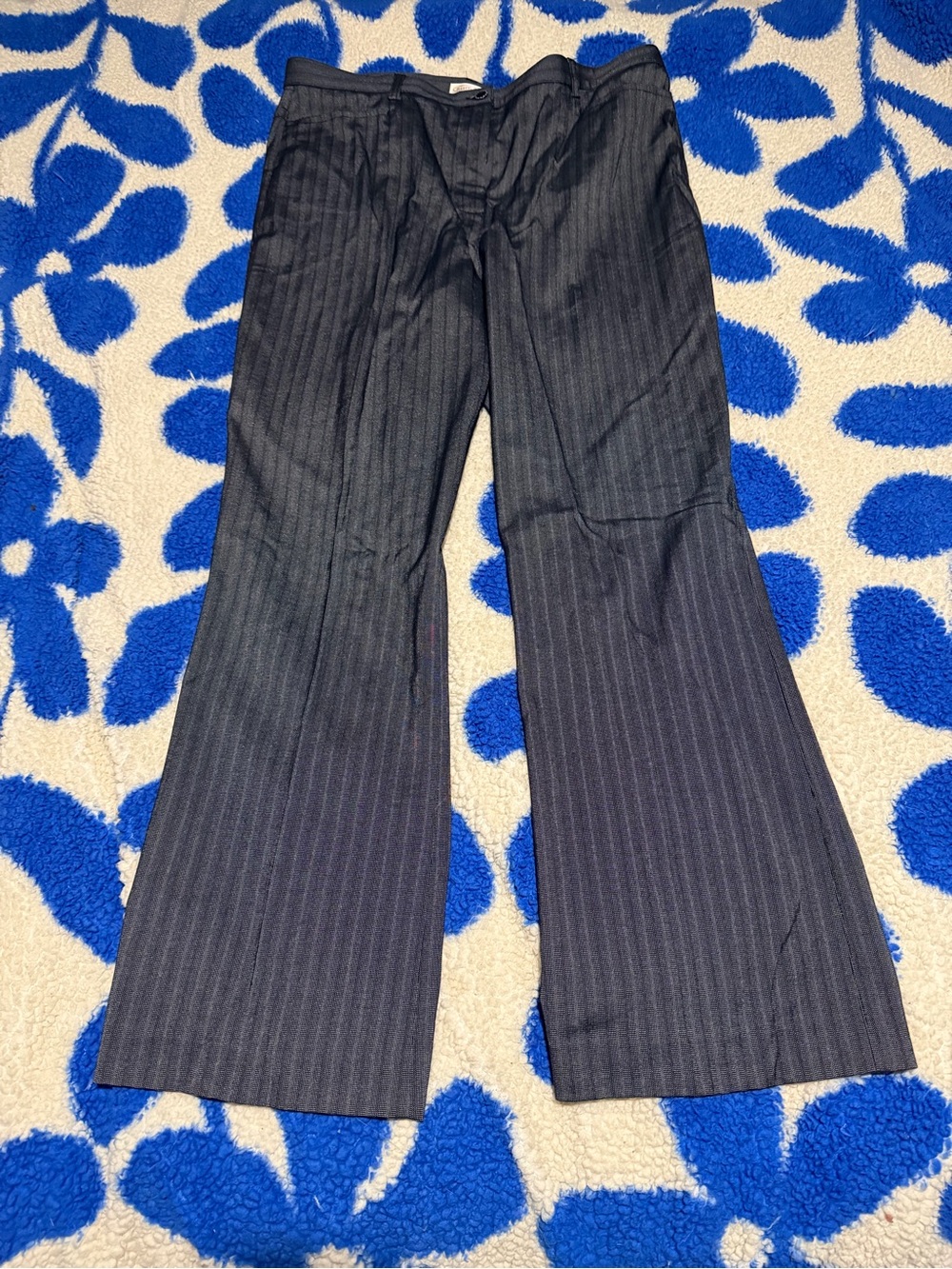 Women’s Navy Pinstripe Dress Pants